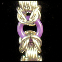 Purple Rubber Ring Bracelet