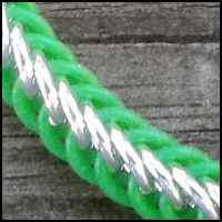 Rubber Half-Persian 4-in-1 Bracelet - Green