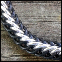 Rubber Half-Persian 4-in-1 Bracelet - Black