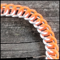 Rubber Half-Persian 3-in-1 Bracelet - Orange