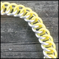 Rubber Half-Persian 3-in-1 Bracelet - Yellow