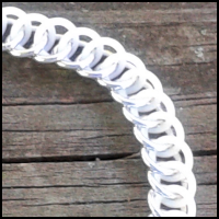 Rubber Half-Persian 3-in-1 Bracelets - White