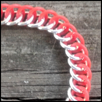 Rubber Half-Persian 4-in-1 Bracelet - Red