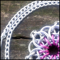 Celtic Star Pendant - Pink